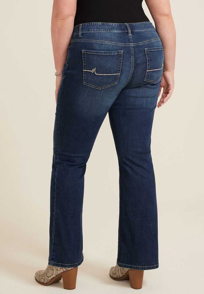 Plus Size m jeans by maurices™ Classic Flare Mid Rise Jean - Image 2