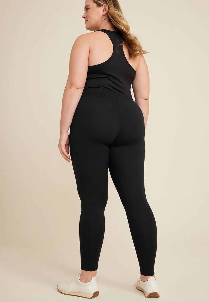 Plus Size Black High Rise Ultra Soft Legging - Image 2