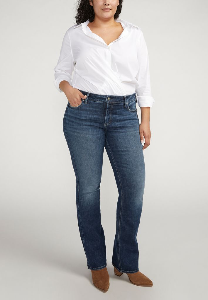 Plus Size Silver Jeans Co.® Elyse Comfort Mid Rise Slim Boot Jean - Image 2