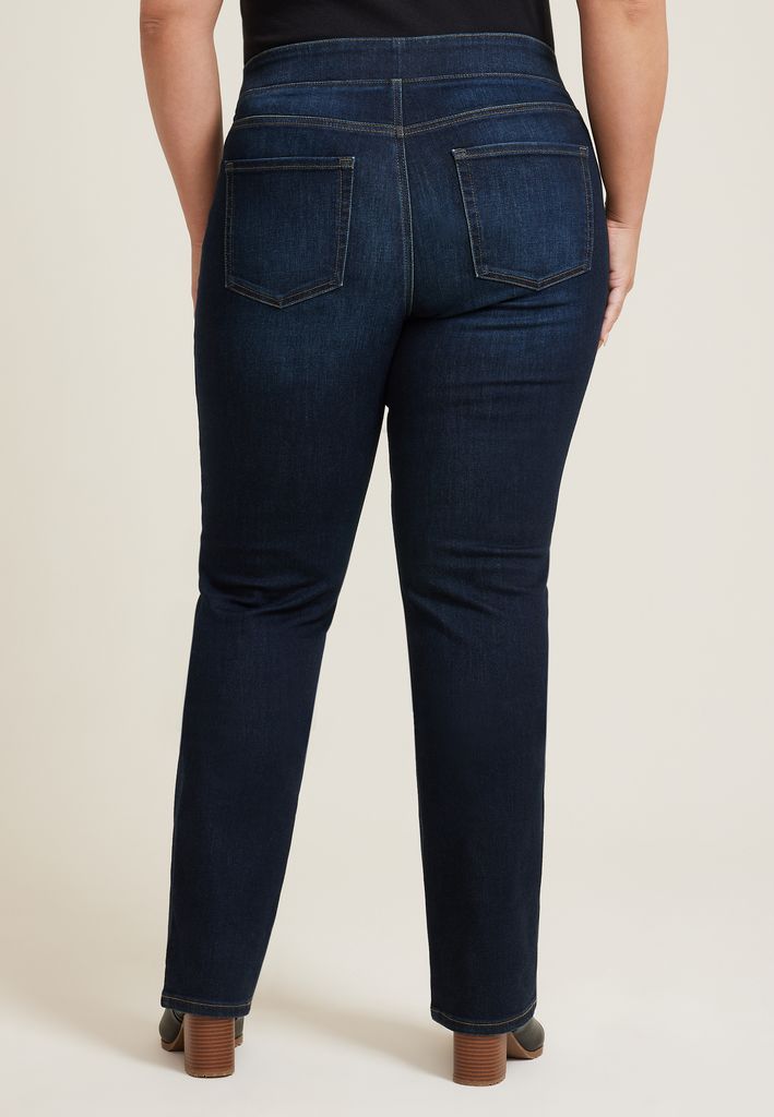 Plus Size m jeans by maurices™ Cool Comfort Crossover Pull On High Rise Barely Boot Jean - Image 2