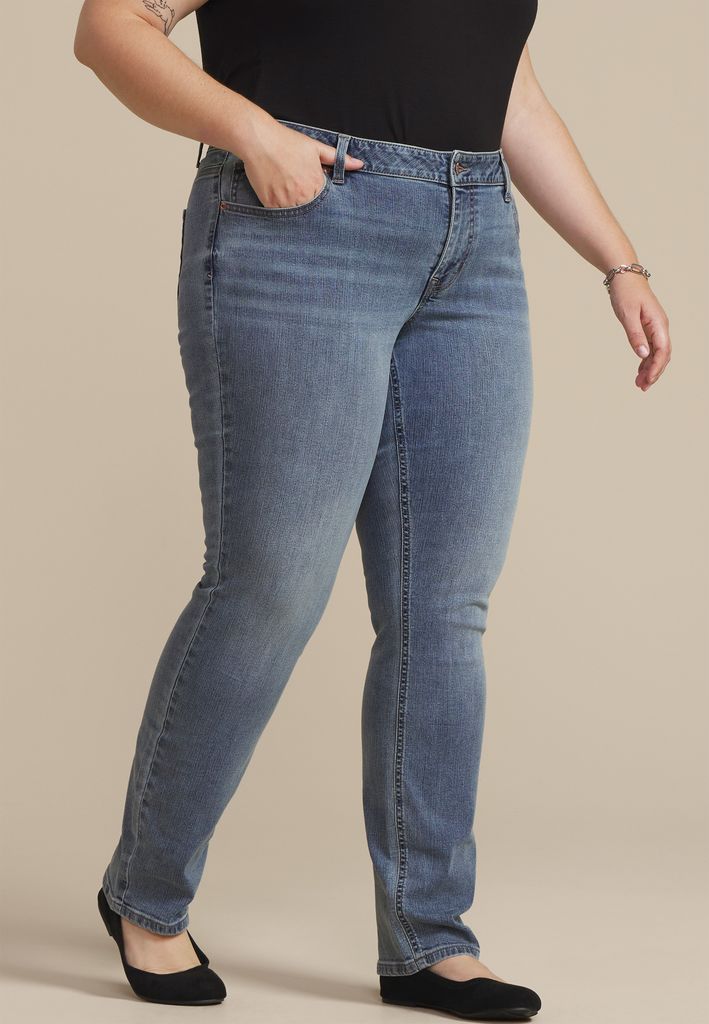 Plus Size m jeans by maurices™ Classic Mid Rise Slim Straight Jean