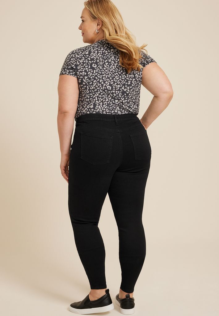 Plus Size m jeans by maurices™ Black Mid Rise Jegging - Image 2