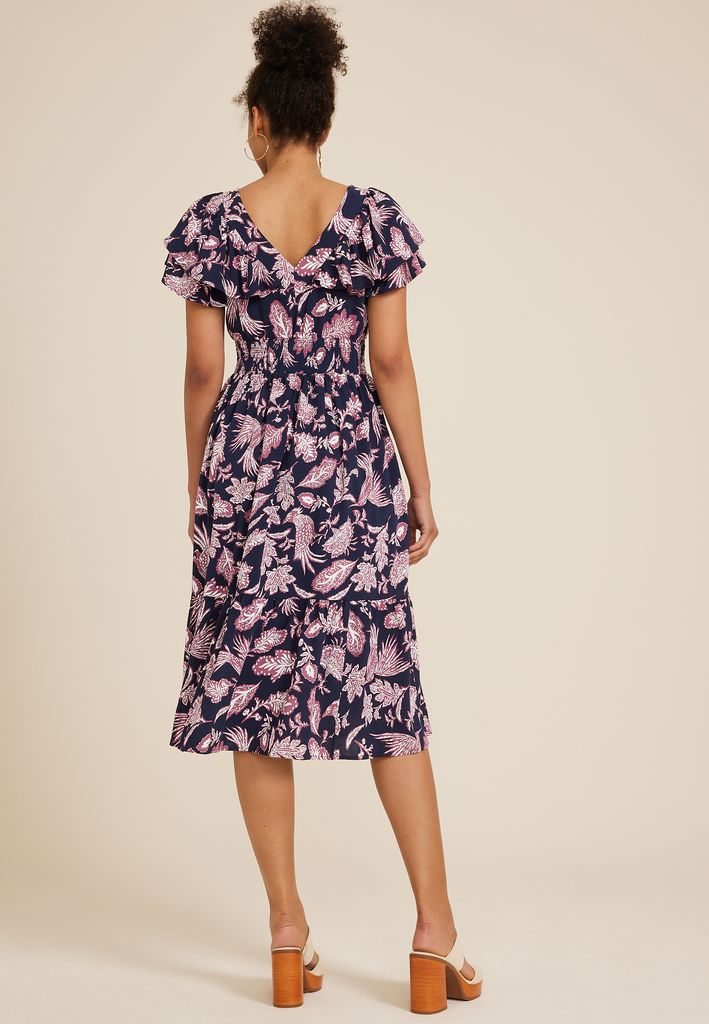 Flutter Smocked Midi Dress - Image 2