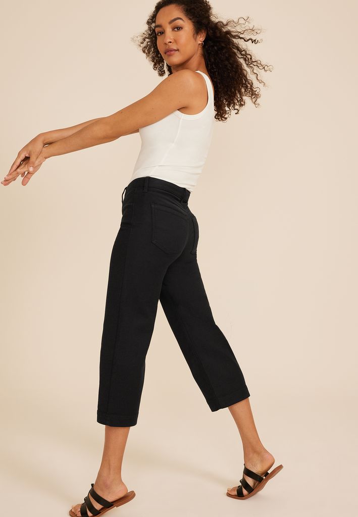 Stretch Twill High Rise Wide Leg Pant - Image 2