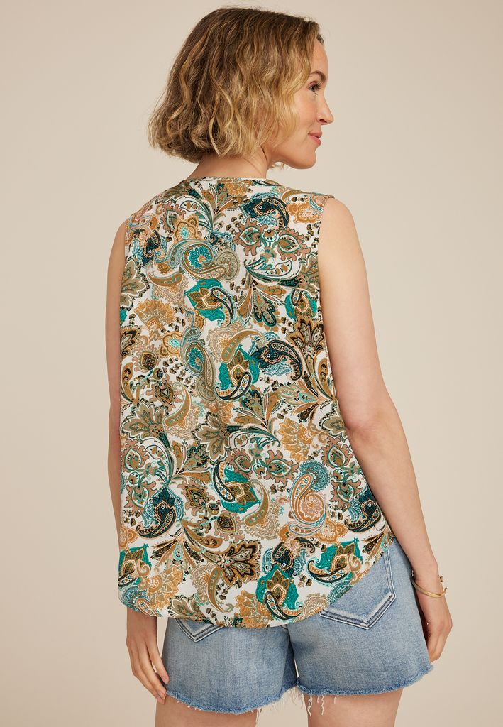 Tie Front Tank Top - Image 2
