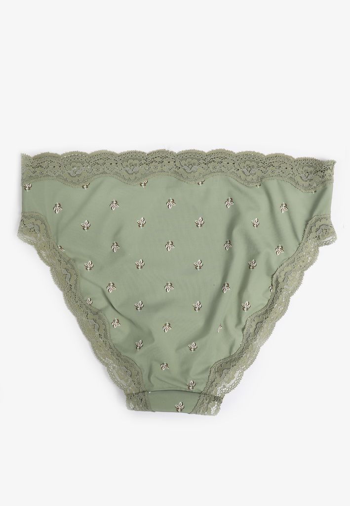 True Stretch High Waist Jersey Floral Bikini Panty - Image 2