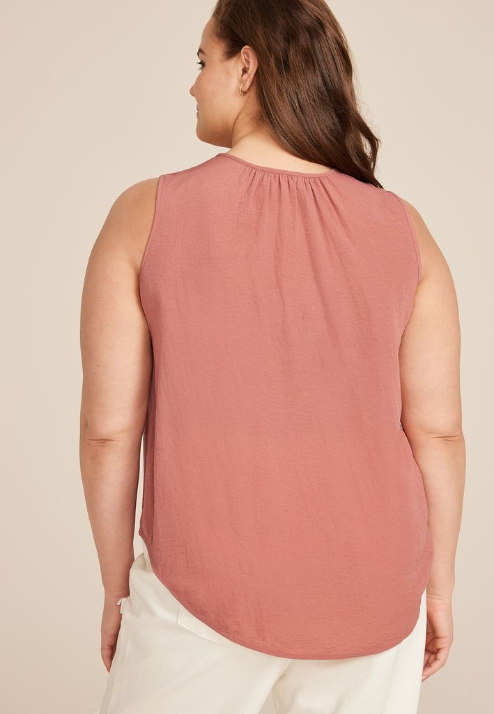 Plus Size Atwood Double V Tank Top - Image 2