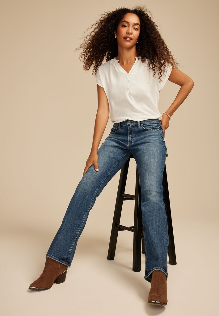 Silver Jeans Co.® Suki Curvy Mid Rise Slim Boot Jean