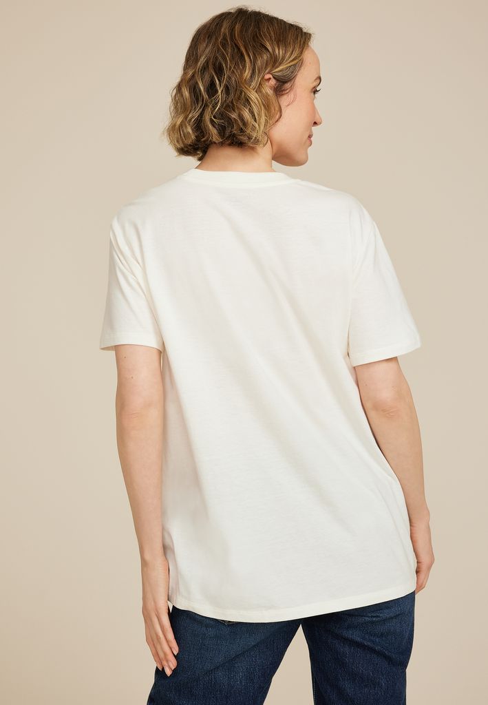 Sunflower Love More Oversized Fit Graphic Tee - Image 2