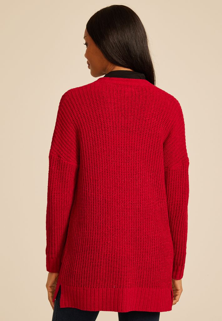 Chenille Open Front Cardigan - Image 2
