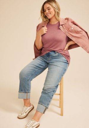 Plus Size 24/7 Kennedy Crew Neck Tee