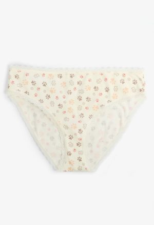 Simply Comfy Cotton Paw Print Bikini Panty