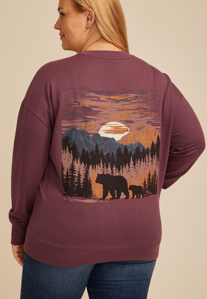 Plus Size Adventure Relaxed Fit Sweatshirt - Image 2
