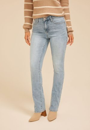 Everflex&trade; High Rise Back Dart Slim Boot Jean