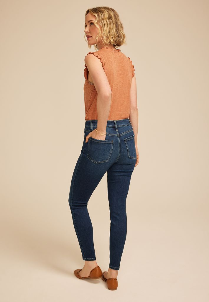 m jeans by maurices™ Dark High Rise Side Seam Jegging - Image 2