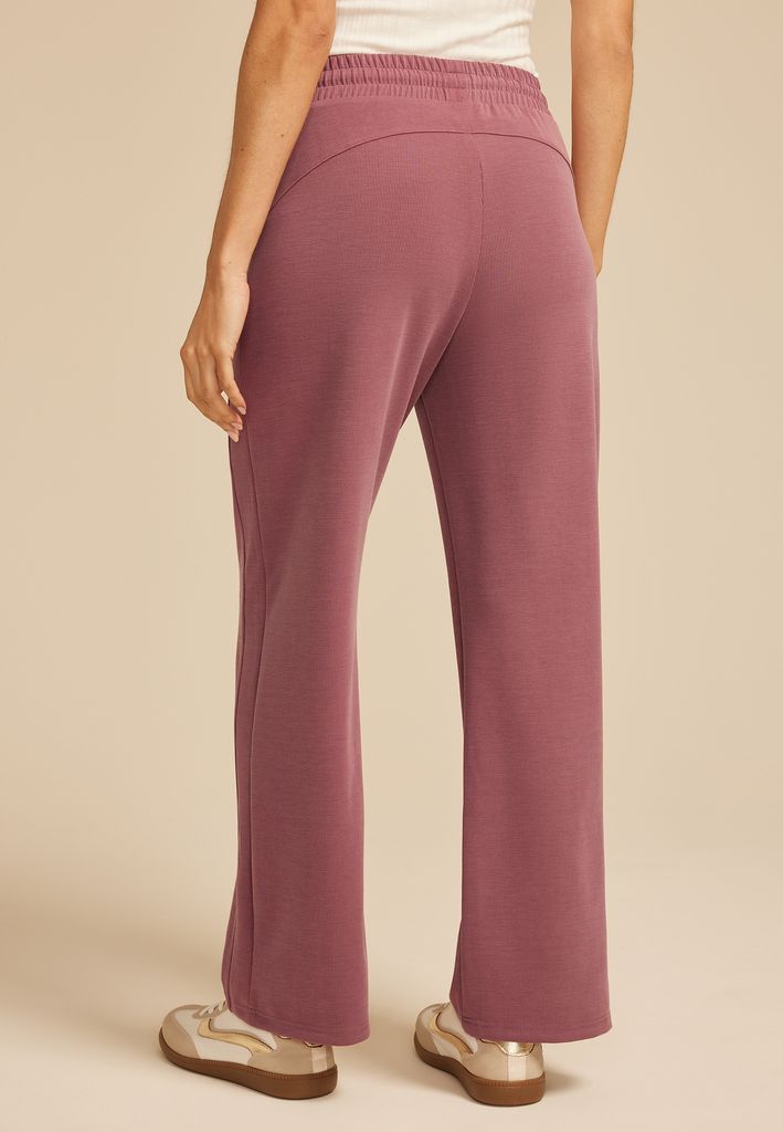 Cloud Scuba Knit Ribbed Wide Leg Sweatpant - Image 2