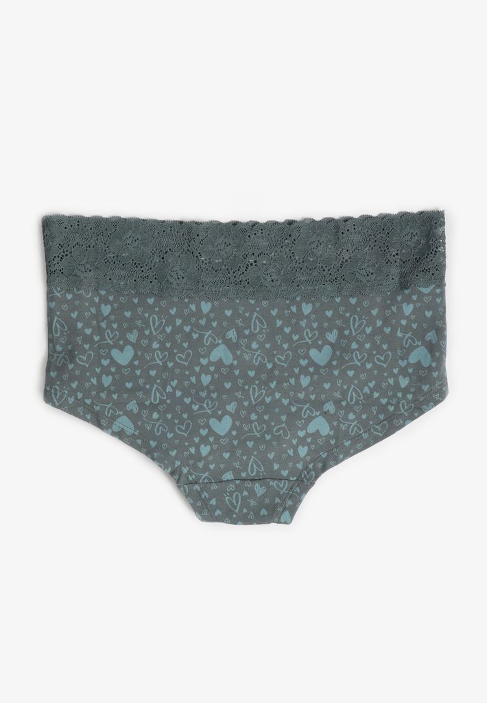 Simply Comfy Cotton Hearts Boybrief Panty - Image 2