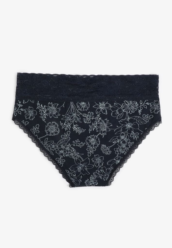 Simply Comfy Cotton Floral Print Hipster Panty - Image 2