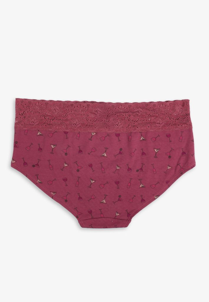 Simply Comfy Cotton Cocktail Print Boybrief Panty - Image 2