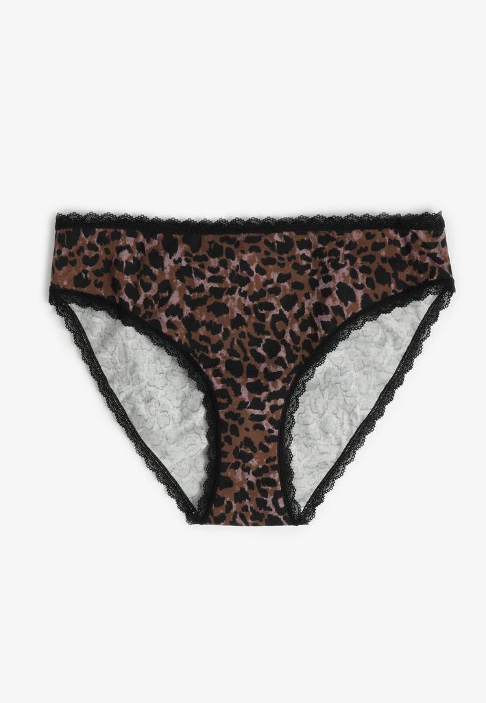 Simply Comfy Cotton Animal Print Bikini Panty