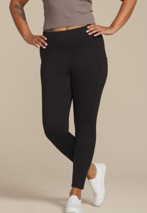 Plus Brushed High Rise Pocket Legging