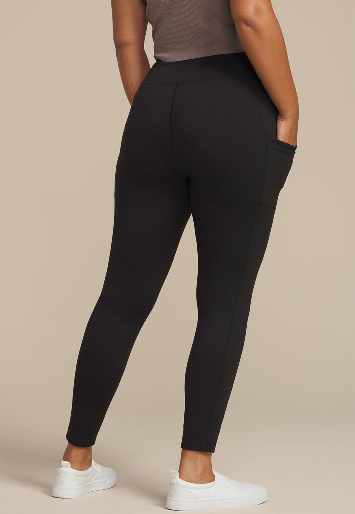 Plus Brushed High Rise Pocket Legging - Image 2