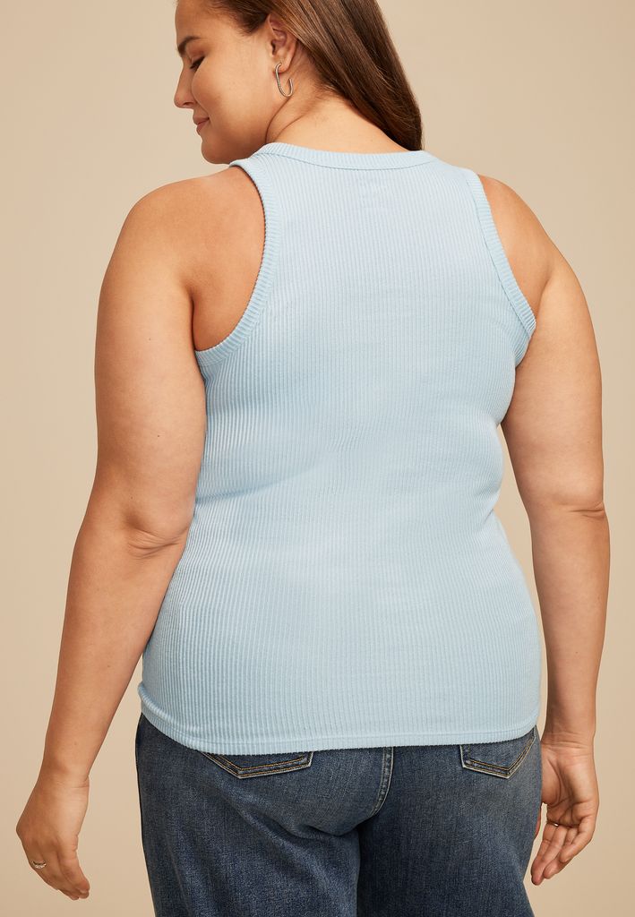 Plus Size 24/7 Cozy Highline Ribbed Tank Top - Image 2