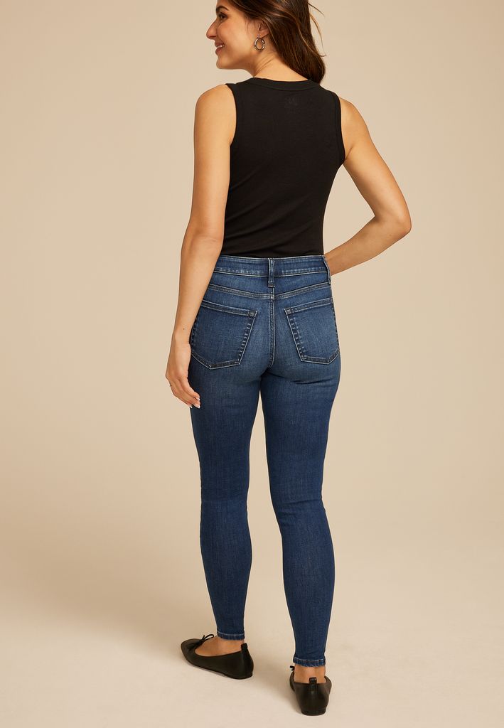 m jeans by maurices™ Dark Cool Comfort Sparkle High Rise Jegging - Image 2