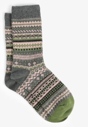 Fair Isle Crew Sock