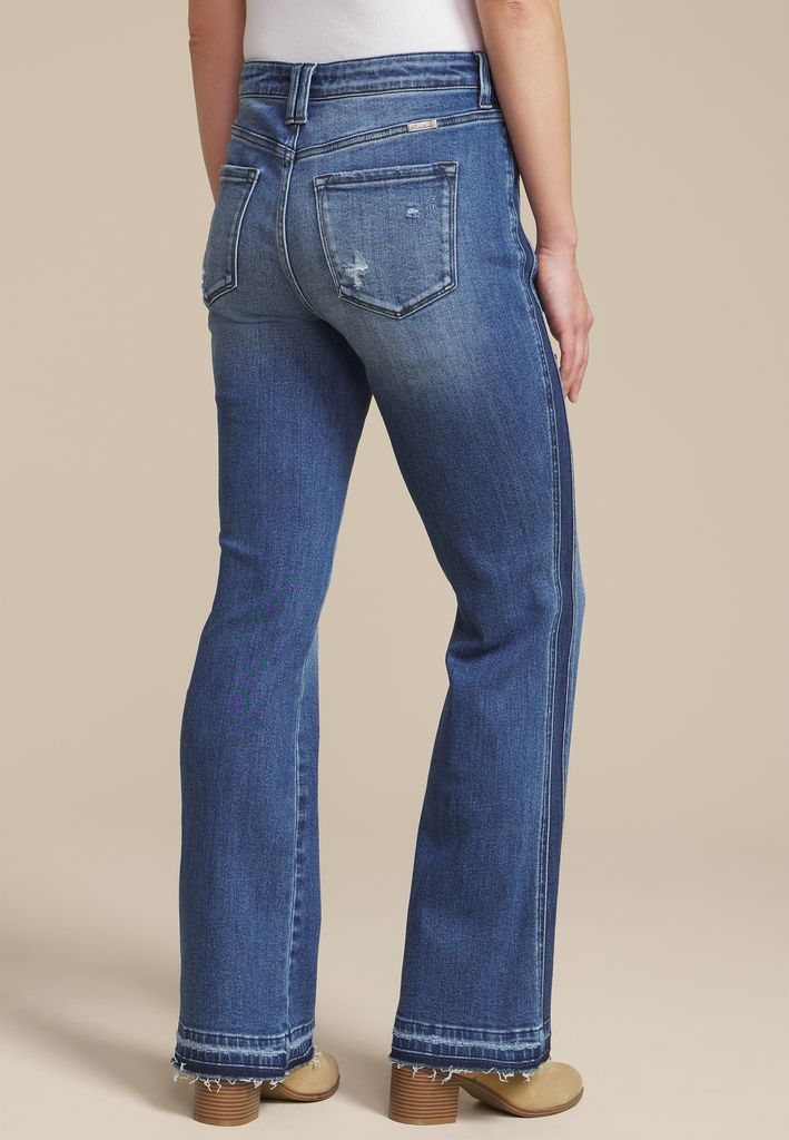 KanCan™ High Rise Released Hem Inset Bootcut Jeans - Image 2