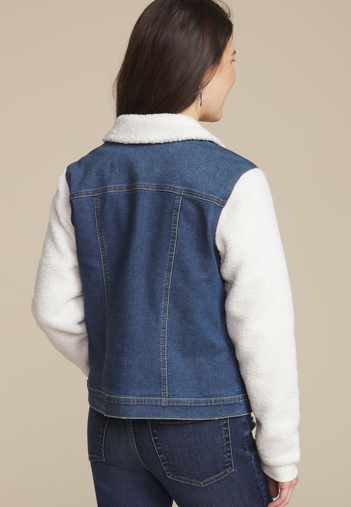 Sherpa Denim Mix Jacket - Image 2