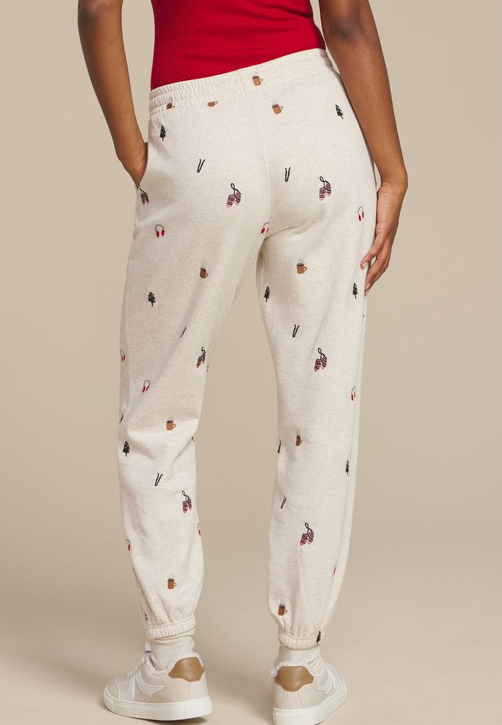 Holiday Embroidered Jogger - Image 2