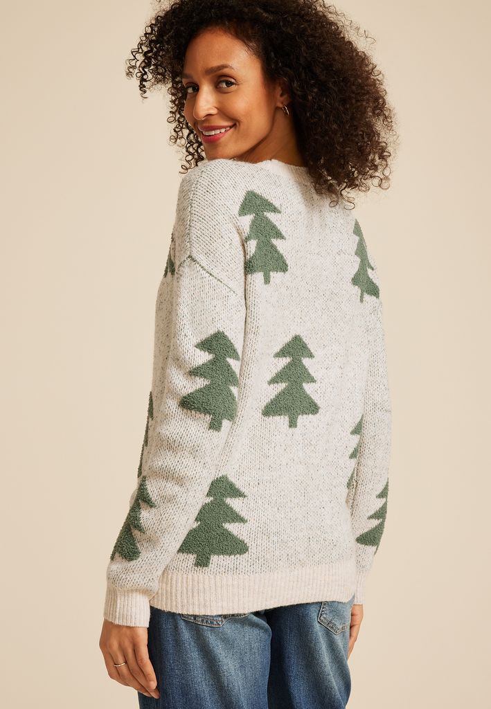 Evergreen Teddy Knit Sweater - Image 2