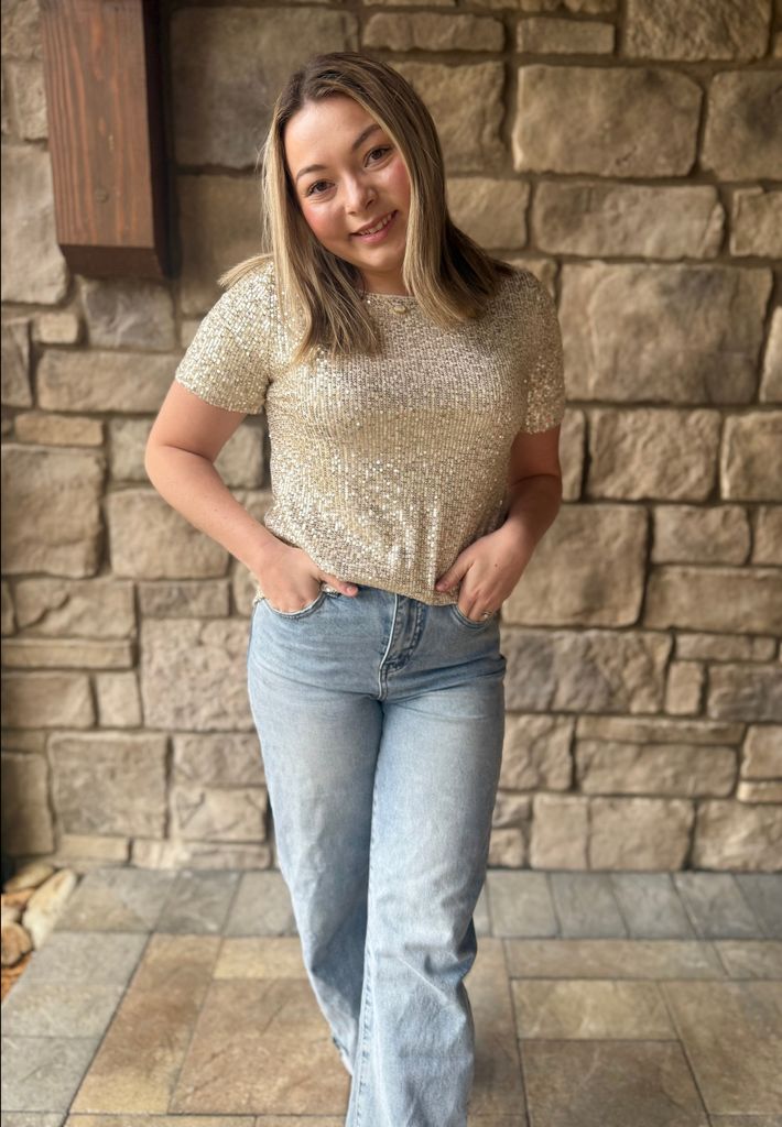 Studio Y Sequin Top