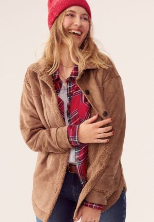 Cognac Shearling Jacket