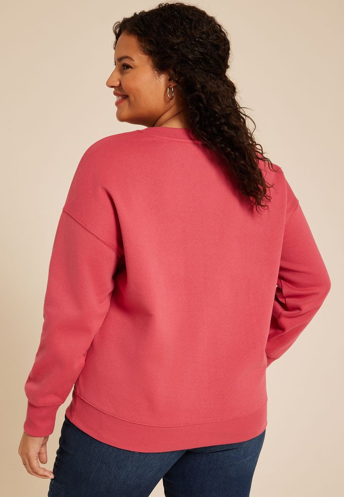 Plus Size Merry Grinchmas Relaxed Fit Sweatshirt - Image 2