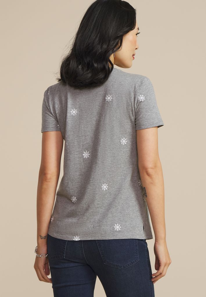 24/7 Dawson Snowflake Crew Neck Tee - Image 2