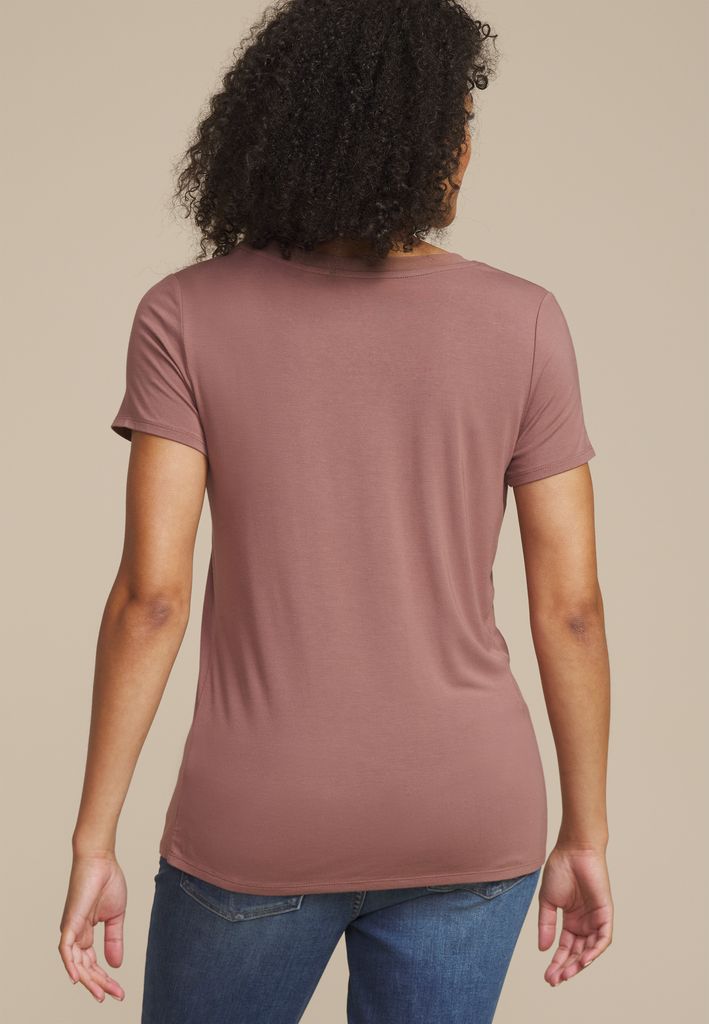 24/7 Mesh Trim V Neck Tee - Image 2
