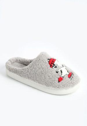 Snoopy Holiday Sherpa Slippers