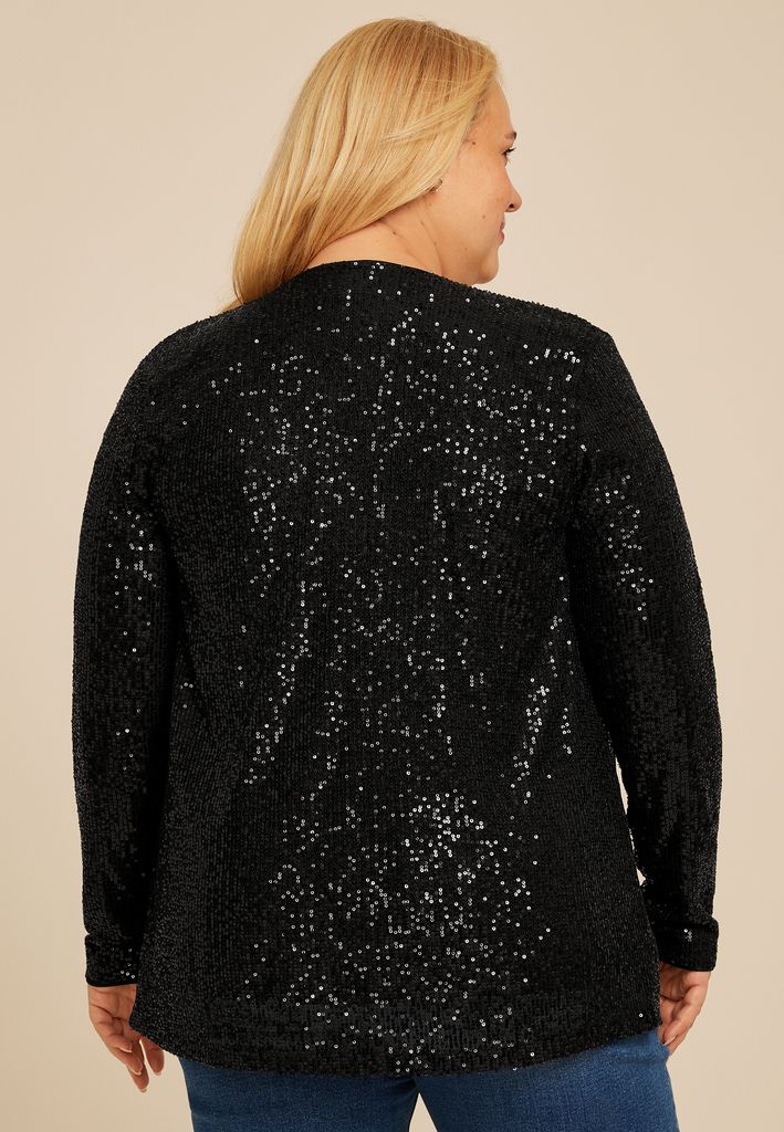 Plus Size Studio Y Sequin Cardigan - Image 2