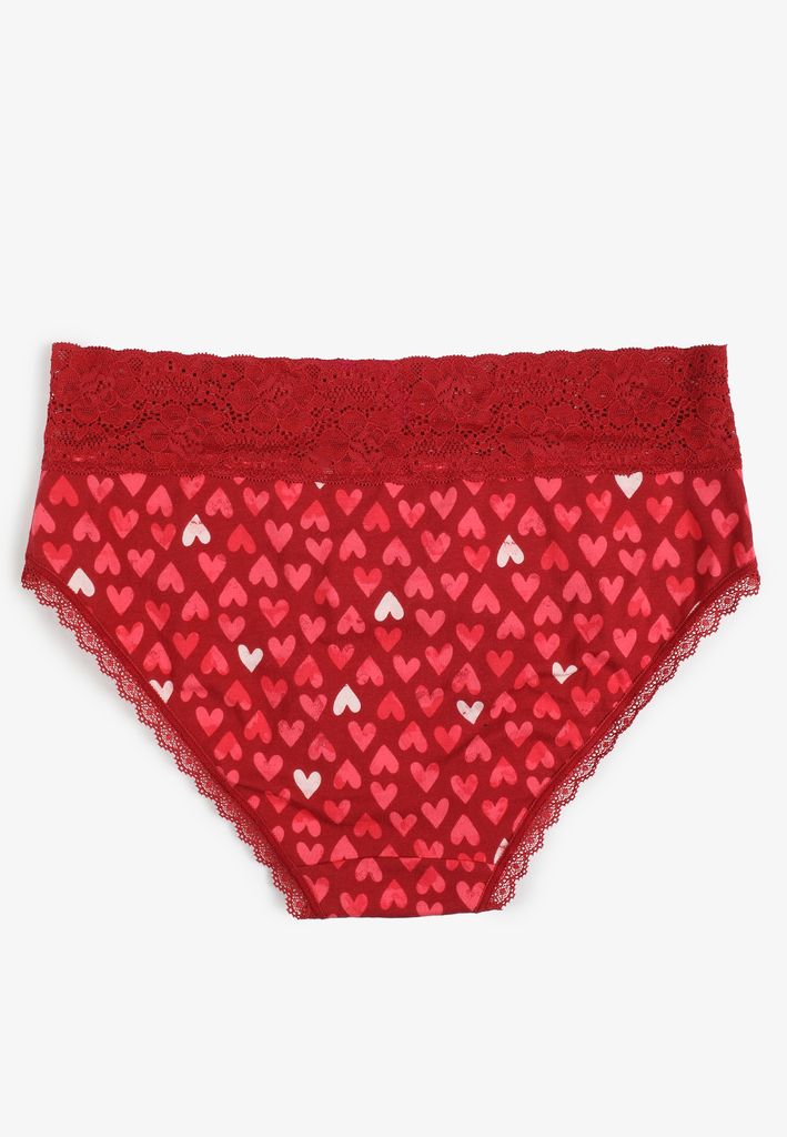 Simply Comfy Cotton Heart Hipster Panty - Image 2
