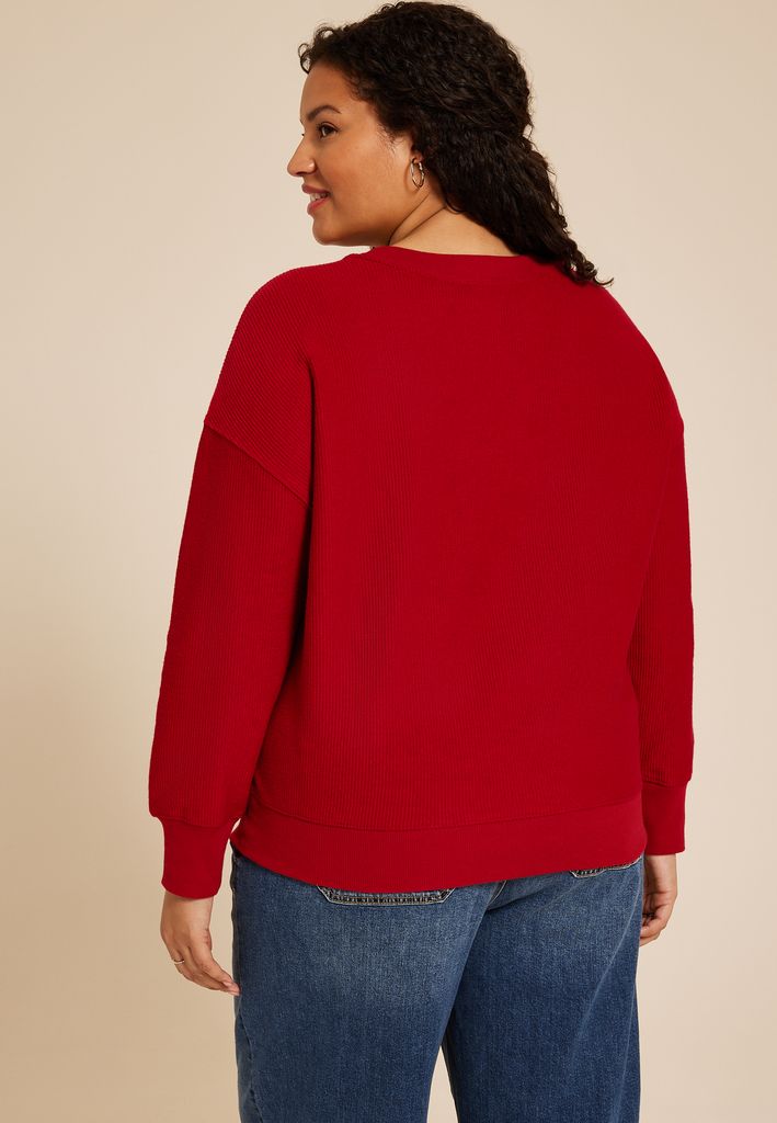 Plus Size Hallmark Movies Relaxed Fit Sweatshirt - Image 2