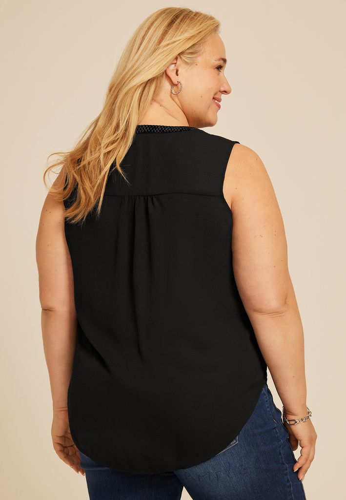 Plus Size Atwood Velvet Shimmer Tank Top - Image 2