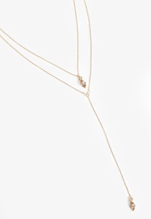 Light Brown Gemstone Pendant Layered Necklace?