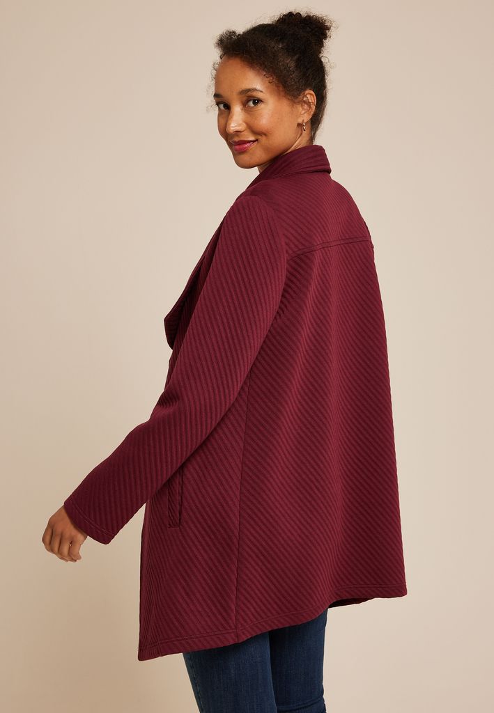 Ribbed Waterfall Cardigan - Image 2