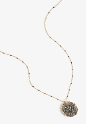 Rectangular Purple Stone Pendant Necklace?