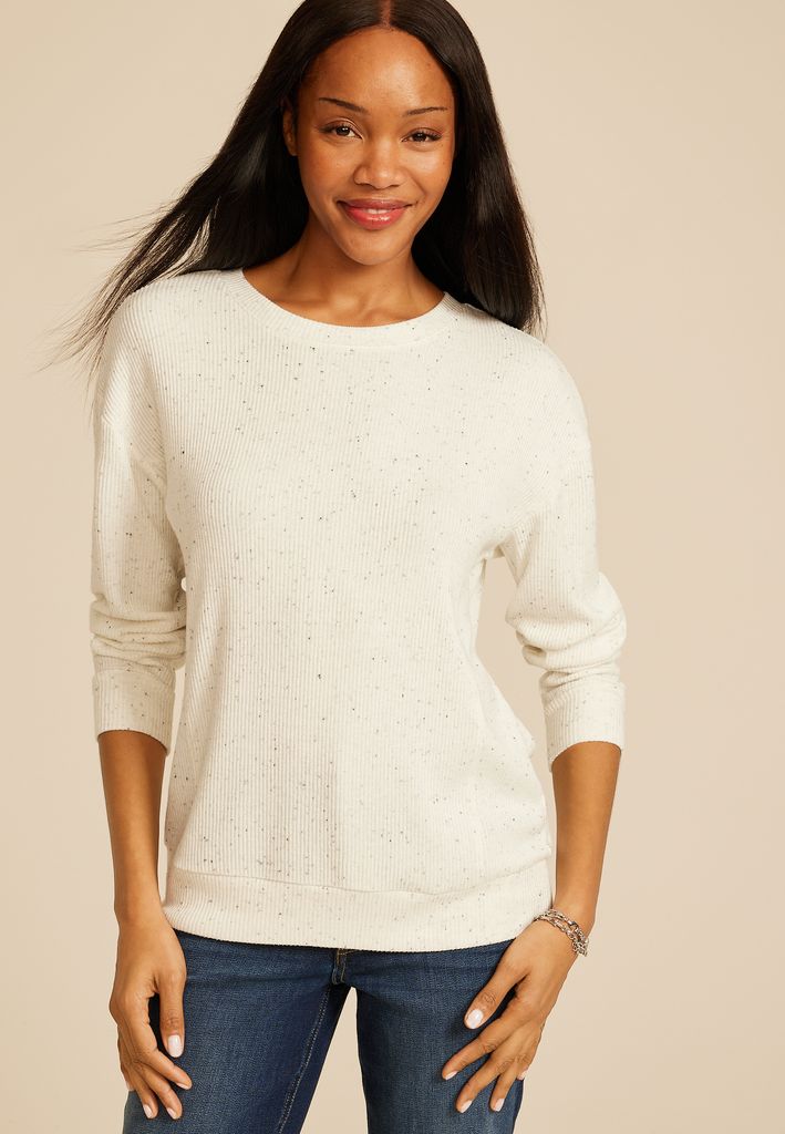 24/7 Hacci Speckled Long Sleeve Tee