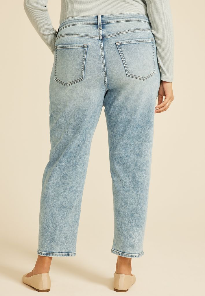 Plus Size High Rise Utility Barrel Jean - Image 2
