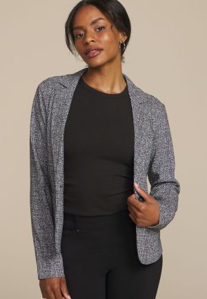 Faux Tweed Blazer