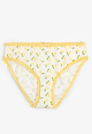 Simply Comfy Lemon Print Bikini Panty